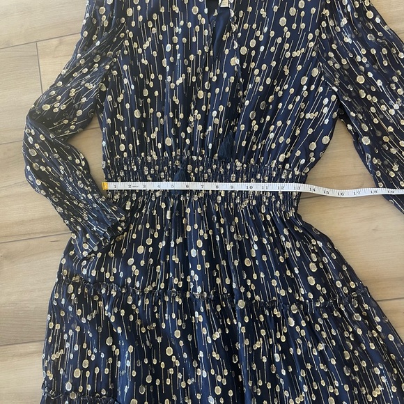 SAIL TO SABLE | NWOT Lurex Sparkle Smocked Midi M ✨ - Picture 8 of 11